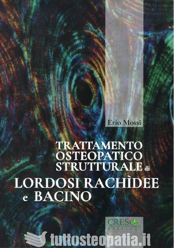 Copertina libro Trattamento osteopatico strutturale di lordosi rachidee e bacino di Adriana Tuttosteopatia